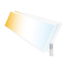 2er Set LED Panel CCT 30x120cm 40W Farbtemperatur einstellbar und dimmbar (mit Fernbedienung)