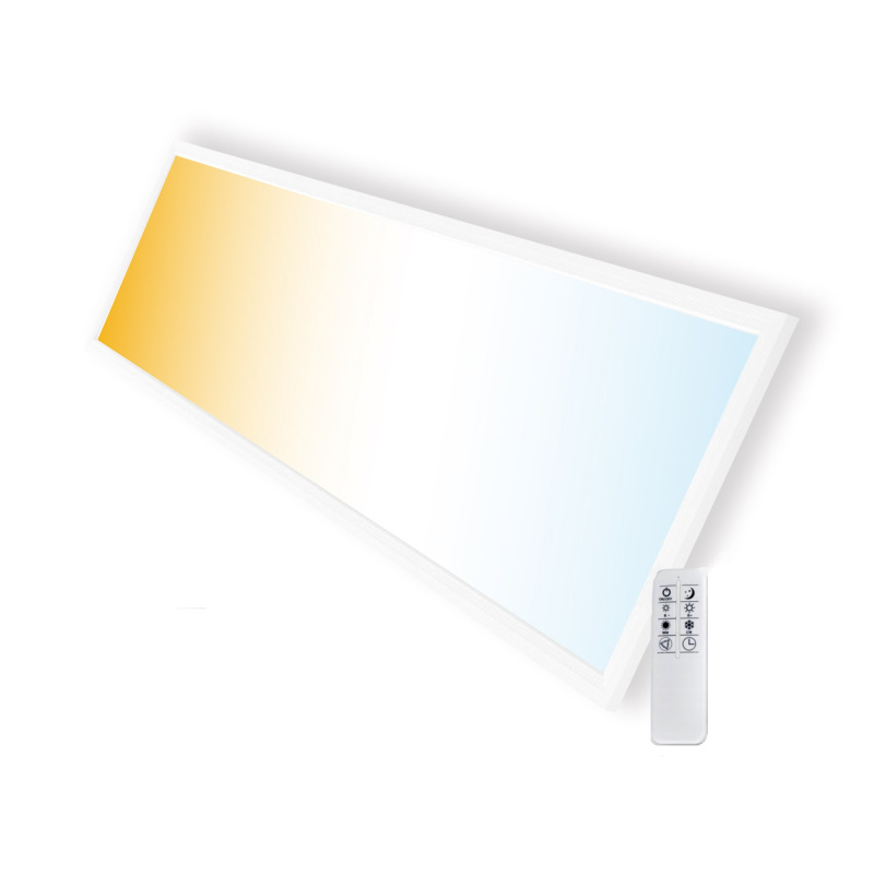 LED Panel CCT Fernbedienung) Farbtemperatur und einstellbar 40W 30x120cm dimmbar (mit